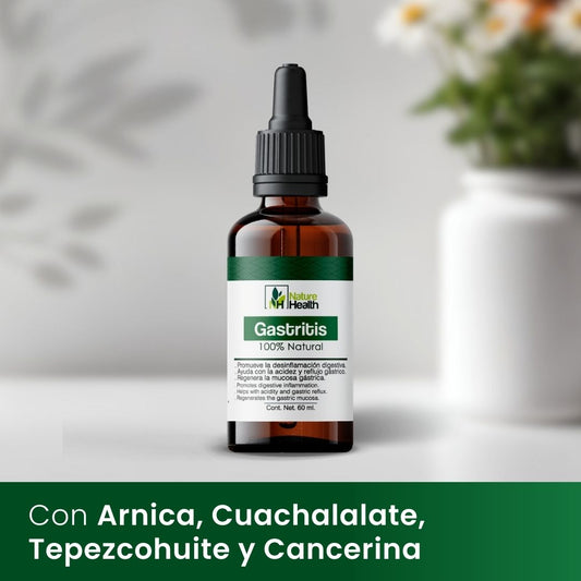 Súper Gastritis Gotas - Apoyo digestivo para la Acidez estomacal, Reflujo ácido e Indigestion