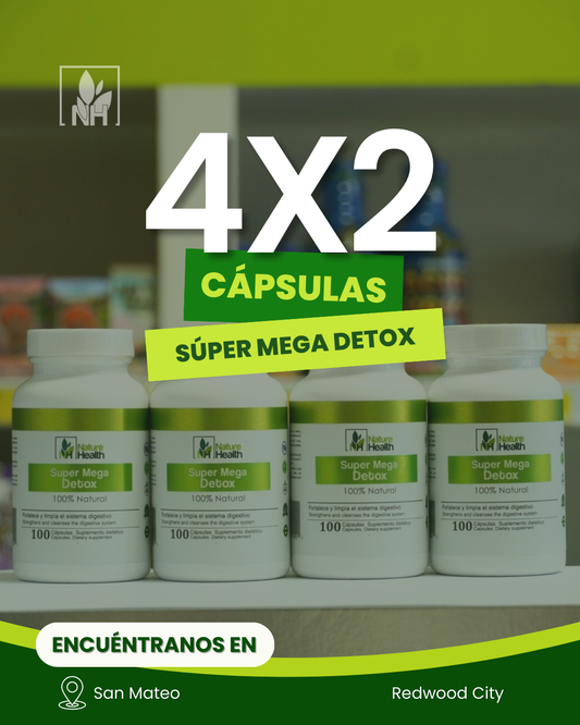 4x2 en Cápsulas Súper Mega detox ⭐️⭐️⭐️⭐️⭐️