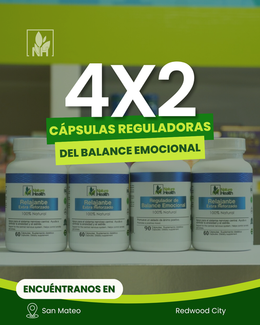 4x2 Cápsulas Regulador del Balance Emocional ⭐️⭐️⭐️⭐️⭐️