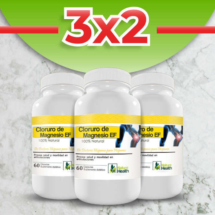 3x2 Cápsulas Cloruro de magnesio EF ⭐️⭐️⭐️⭐️⭐️
