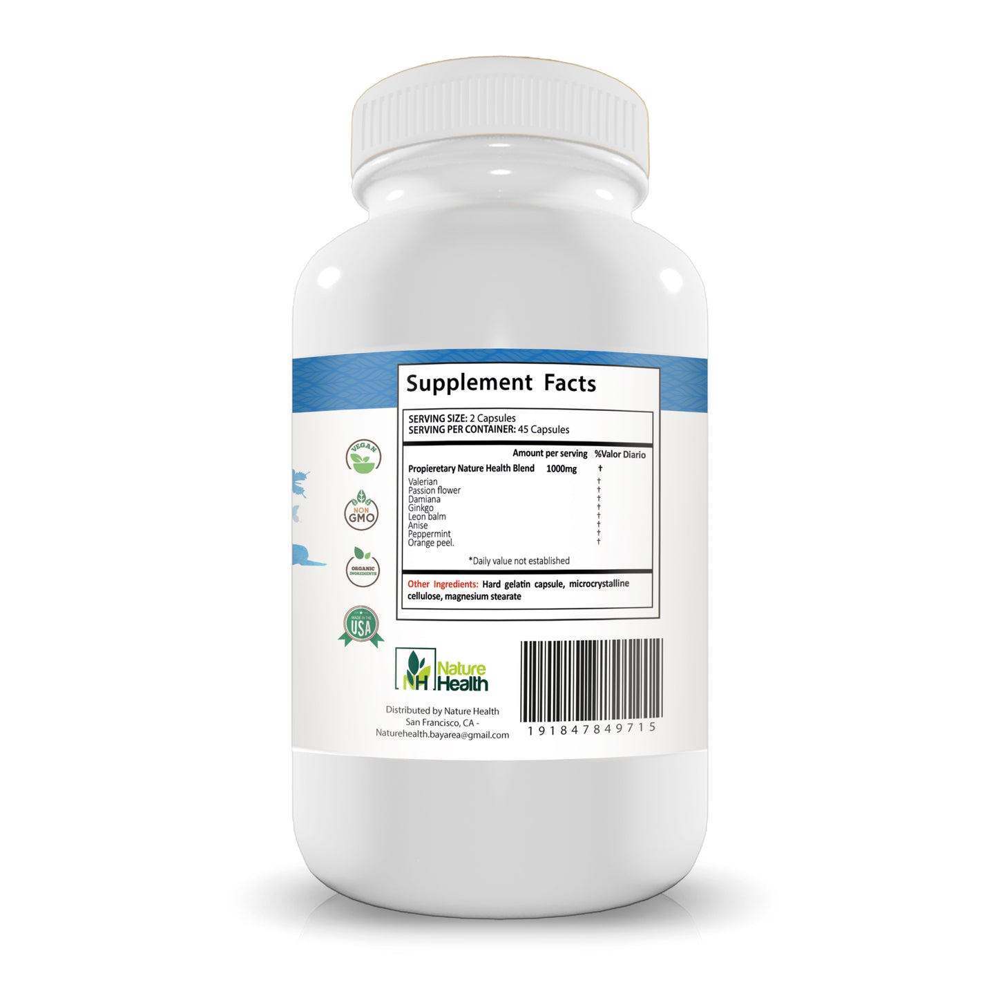 Protocolo para Ansiedad-Estrés-Insomnio  – Con Valeriana, Pasiflora y Tila  apoyo natural ⭐️⭐️⭐️⭐️⭐️
