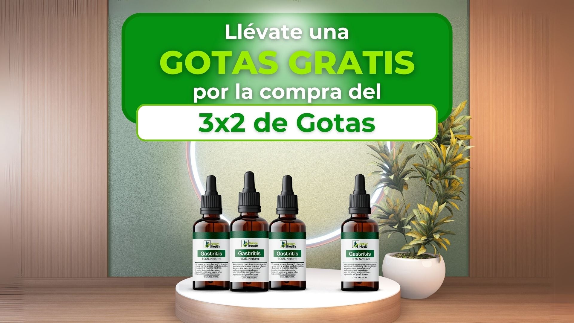 Gotas Gratis por 3x2 Centro de Medicina Alternativa Nature Health