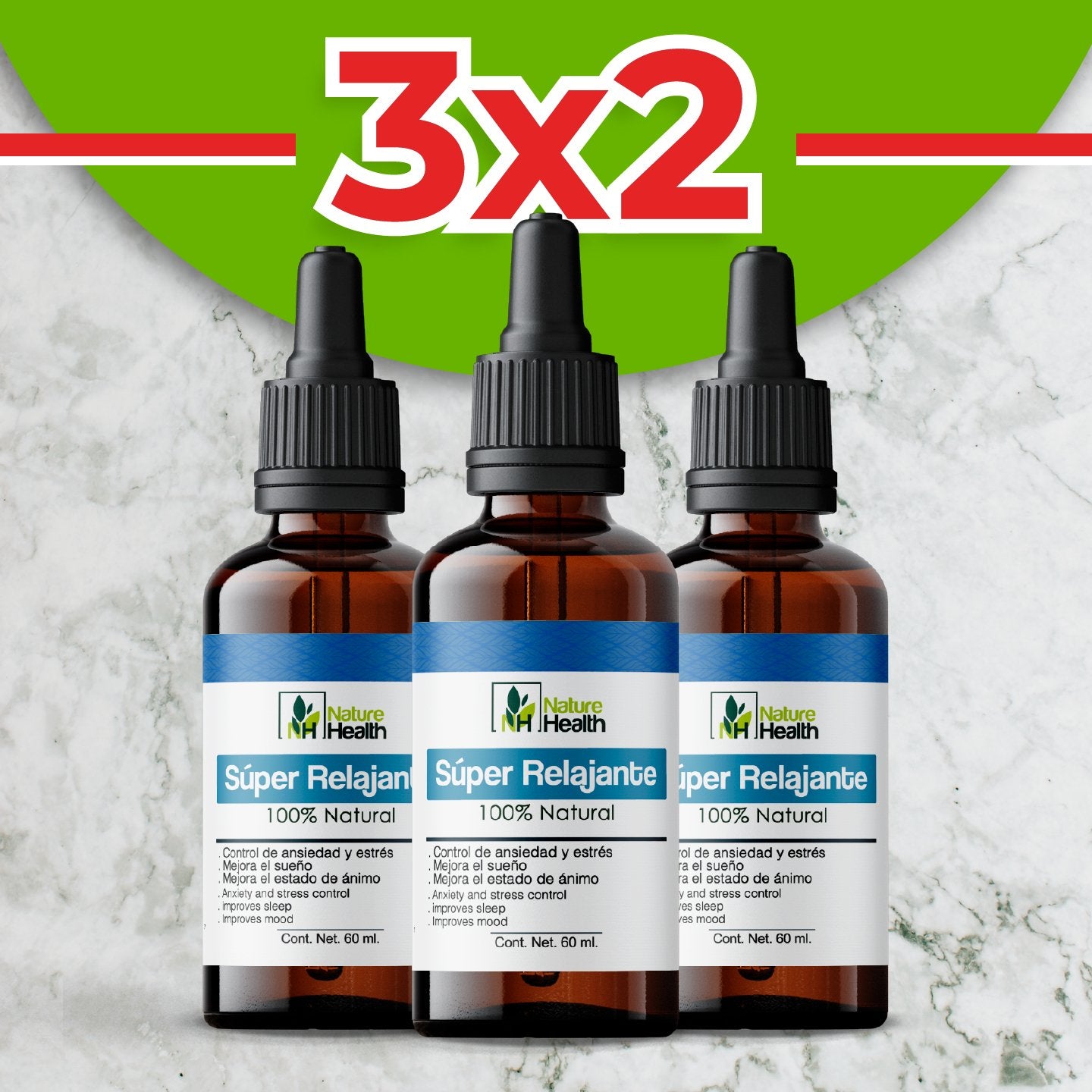 3x2 - Super Relajante Drops