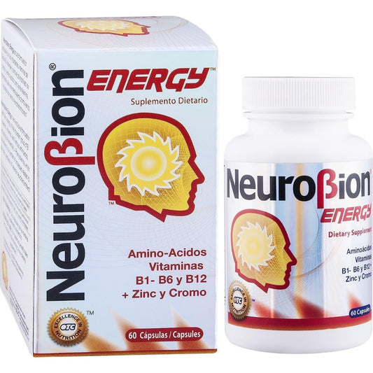 Neurobion Energy - Suplemento dietético energético, aminoácidos, vitamina B1, B2, B6, B12