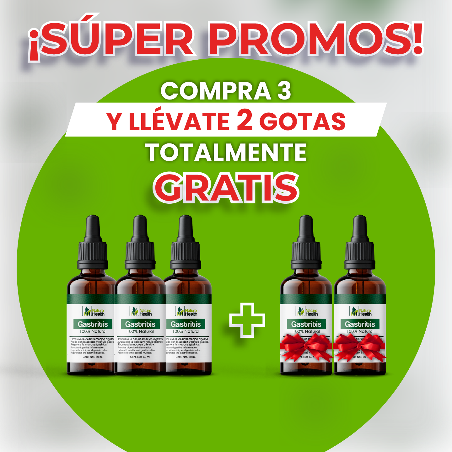 Promo 5x3 Gastritis Drops!