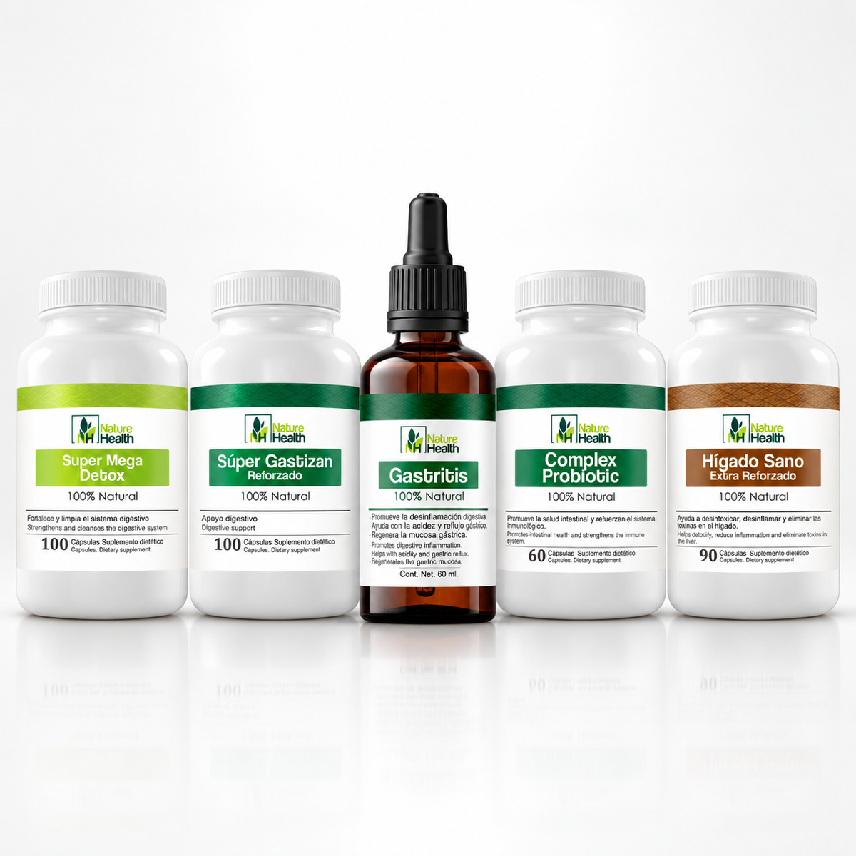 Natural Digestive Health 5X – Bienestar Digestivo Integral