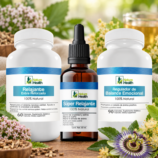 Protocolo para Ansiedad-Estrés-Insomnio  – Con Valeriana, Pasiflora y Tila  apoyo natural ⭐️⭐️⭐️⭐️⭐️