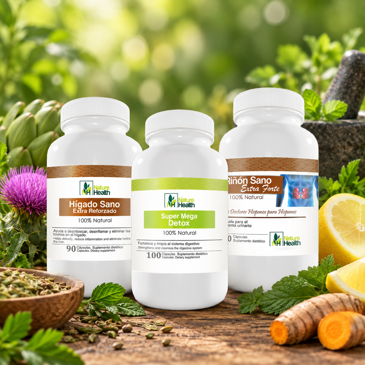 Protocolo Detox Total – Con silimarina  y diente de leon para Purificación del Cuerpo ⭐️⭐️⭐️⭐️⭐️