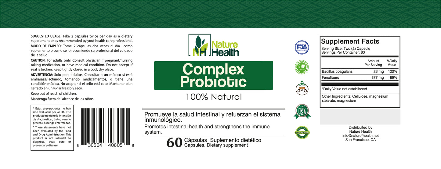 Cápsulas Complex Probiotic ⭐️⭐️⭐️⭐️⭐️