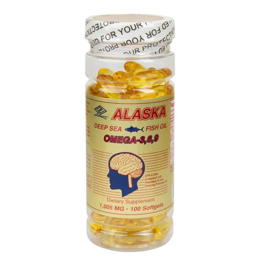 Alaska Deep Sea Fish Oil - Omega-3, 6, 9 (100 Softgels)