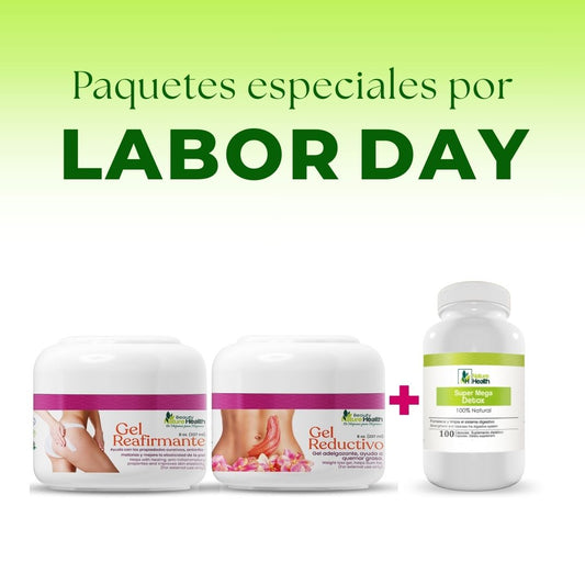 Geles reafirmante y reductivo + Capsulas Super Mega Detox - LABOR DAY
