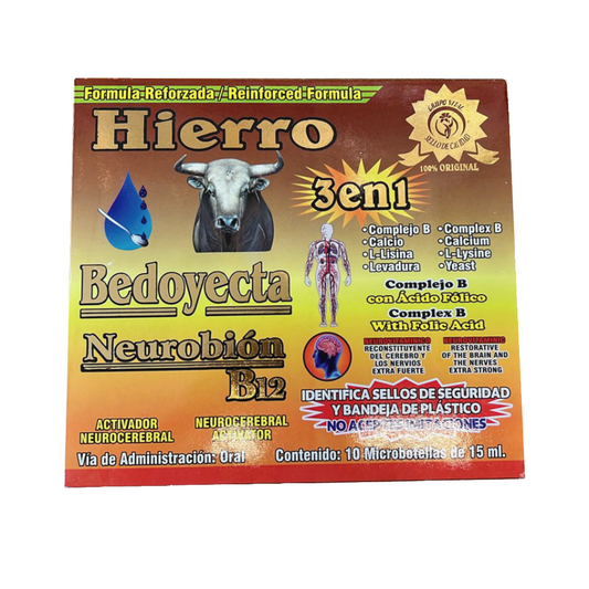 Hierro bedoyecta neurobion vial 3 en 1