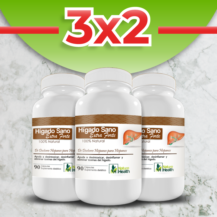 3x2 en Cápsulas Hígado sano Extra fuerte ⭐️⭐️⭐️⭐️⭐️