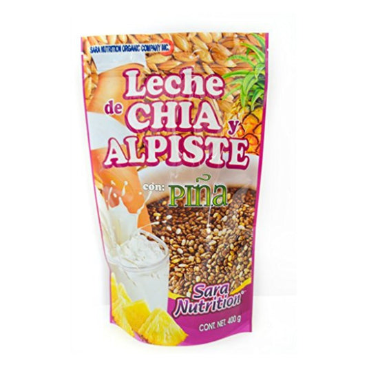 Leche de Chia y Alpiste con Piña