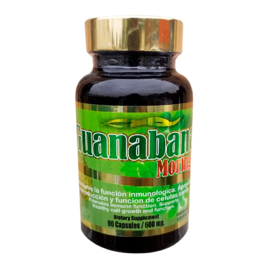 Guanábana Moringa 90 cápsulas